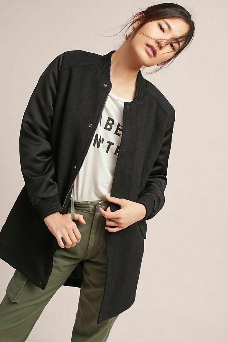 New Anthropologie Left Bank Wool Jacket by MoVint $350 Black X-SMALL